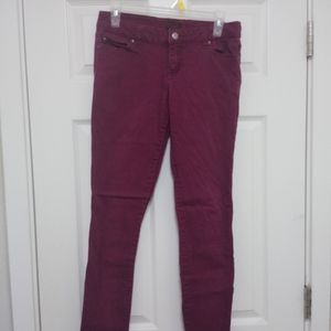Magenta Skinny Tripp Pants